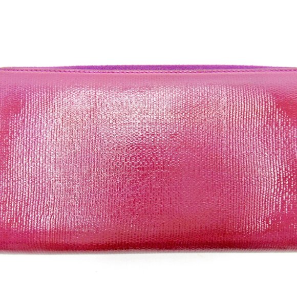 Auth Saint Laurent Long Wallet Enamel Leather - Picture 1 of 7